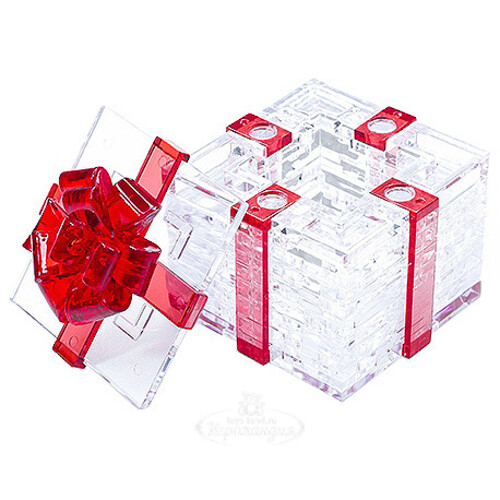 Головоломка 3D Подарок, 8 см, 38 эл. Crystal Puzzle