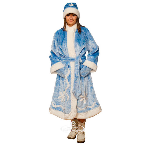 Взрослый новогодний костюм Снегурочка, 44-50 размер Бока С