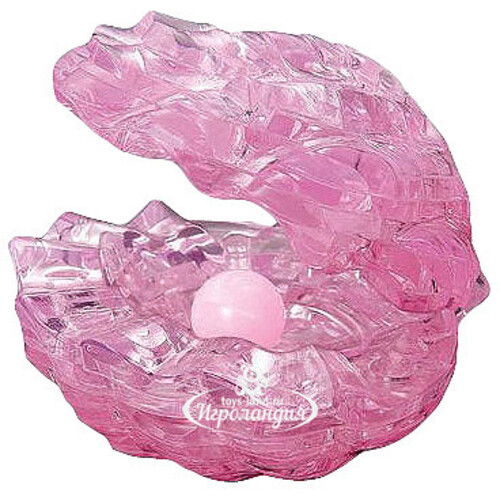 3D пазл Жемчужина, розовый, 9 см, 48 эл. Crystal Puzzle