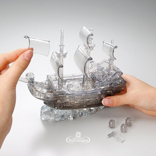 Головоломка 3D Пиратский корабль, 20 см, 101 эл. Crystal Puzzle