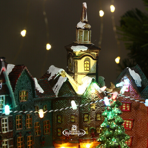Светящаяся композиция Рождество в Копенгагене 38*25*26 см, с движением и музыкой Kaemingk