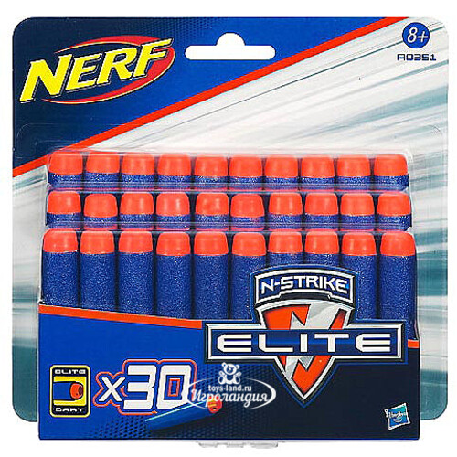 Комплект мягких патронов для бластера Nerf серия Elite 30 шт Hasbro