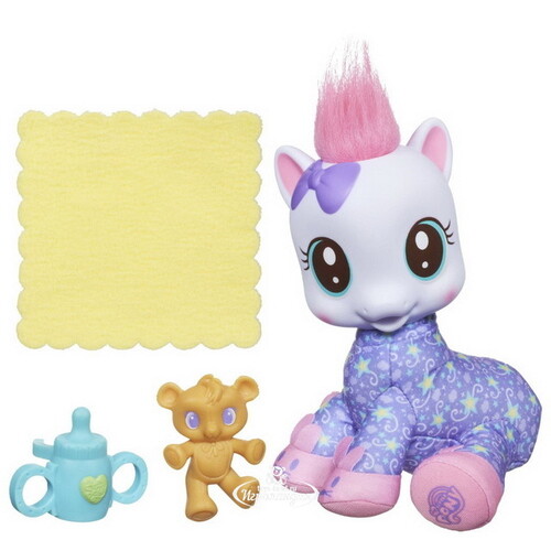Игровой набор Мягкая малышка пони - Lullaby Moon 17 см, My Little Pony Hasbro