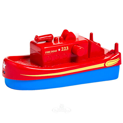 Пожарный катер с водой 15 см AquaPlay