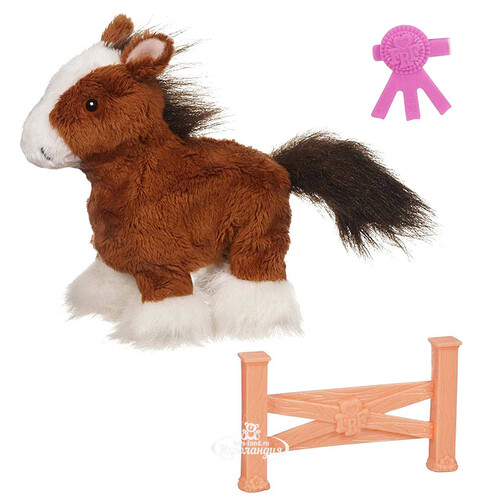 Интерактивная игрушка Ходячая ласковая Пони коричневая 15 см (Furreal Friends) Hasbro