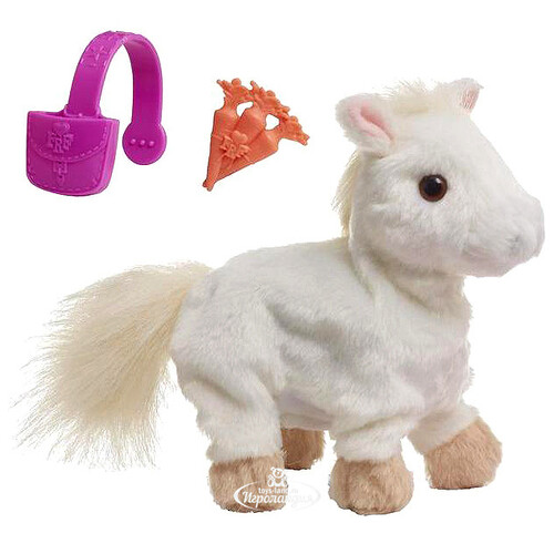 Интерактивная игрушка Ходячая ласковая Пони белая 15 см (Furreal Friends) Hasbro