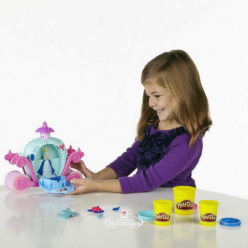 Набор для лепки Play-Doh: Волшебная карета Золушки с фигуркой Hasbro
