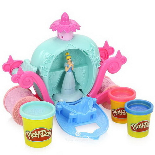Набор для лепки Play-Doh: Волшебная карета Золушки с фигуркой Hasbro