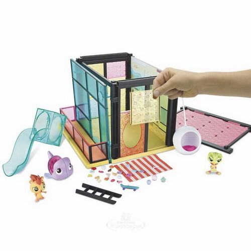 Игровой набор Стильный летний лагерь Littlest Pet Shop Hasbro