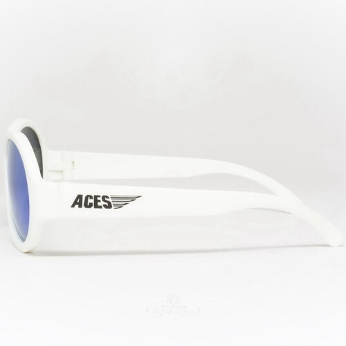 Солнцезащитные очки для подростков Babiators Aces. Шалун, 6-14 лет, белый, cиние линзы Babiators