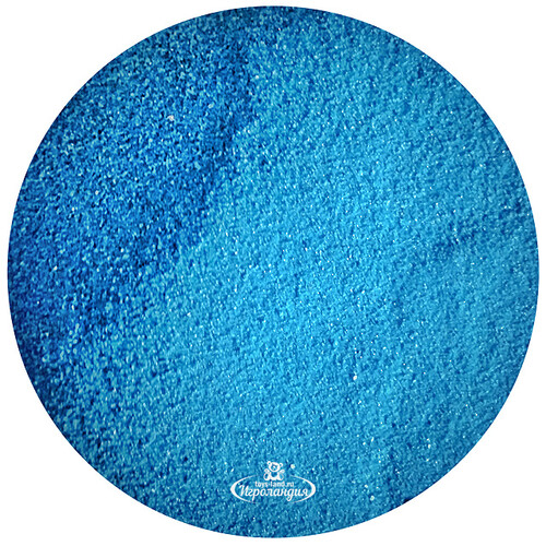 Цветной песок для творчества Мелкий 1 кг, голубой Ассоциация Развитие