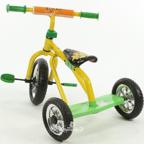 Велосипед трехколесный "Мультяшка - Сlassic", желтый Мультяшка