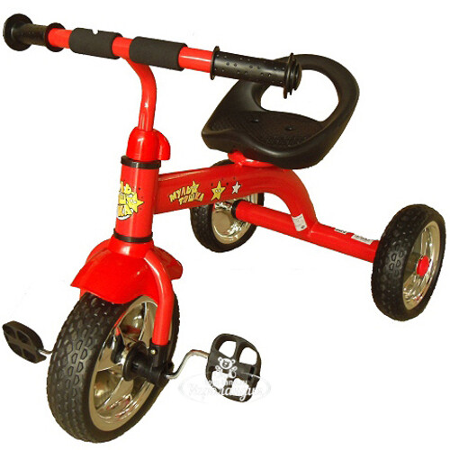 Велосипед трехколесный "Мультяшка - Стар", красный Мультяшка