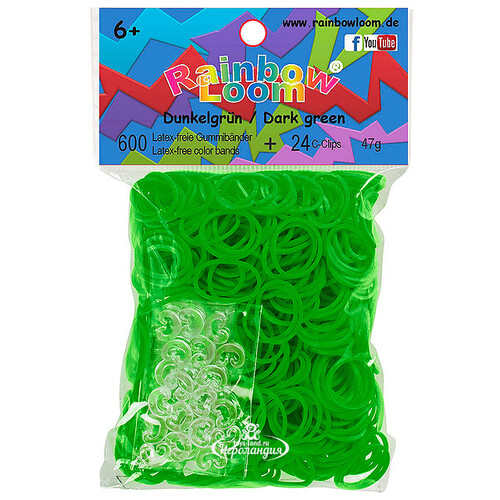 Резиночки для плетения, цвет: зеленый лайм Rainbow Loom