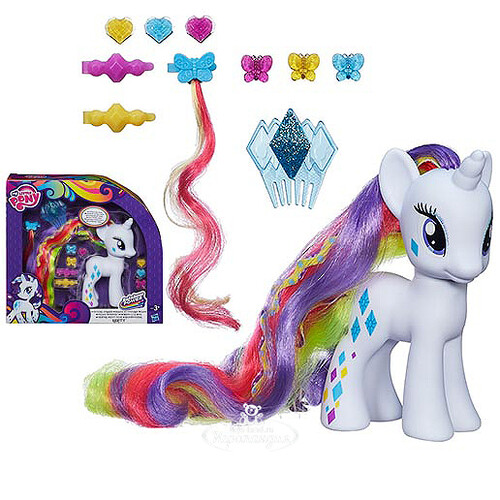 Пони-модница Рарити с аксессуарами для создания причесок 15 см My Little Pony Hasbro