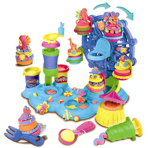 Набор для лепки Play-Doh: Карнавал Сладостей с инструментами Hasbro