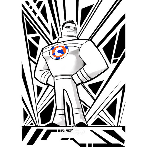 Комикс - раскраска 3D "Супер-спасатель" Devar Kids