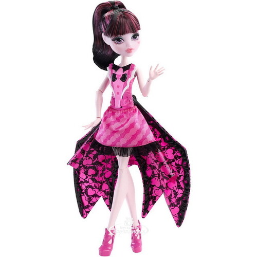 Кукла Дракулаура в наряде-трансформере Летучая мышь 26 см (Monster High) Mattel