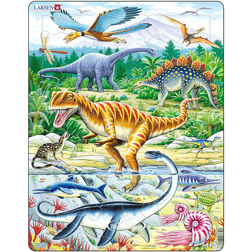Детский пазл Динозавры, 35 элементов LARSEN