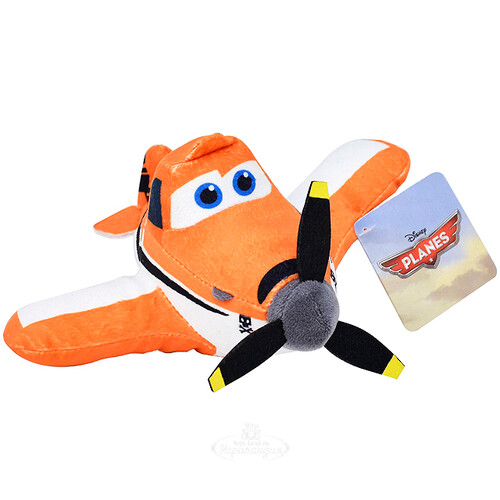 Мягкая игрушка Самолет Дасти 22 см, звук, вибрация Затейники