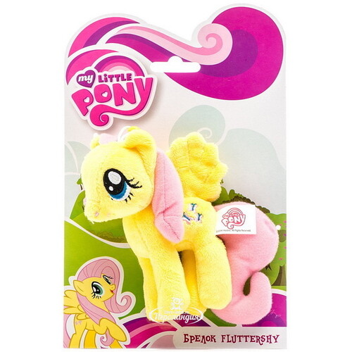 Мягкая игрушка-брелок Пони Флаттершай 12 см, My Little Pony Затейники