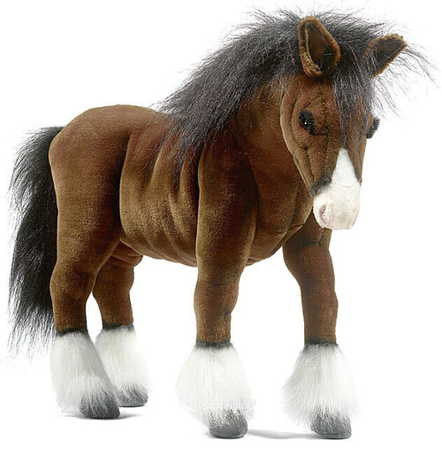 Мягкая игрушка Пони коричневый, 36 см