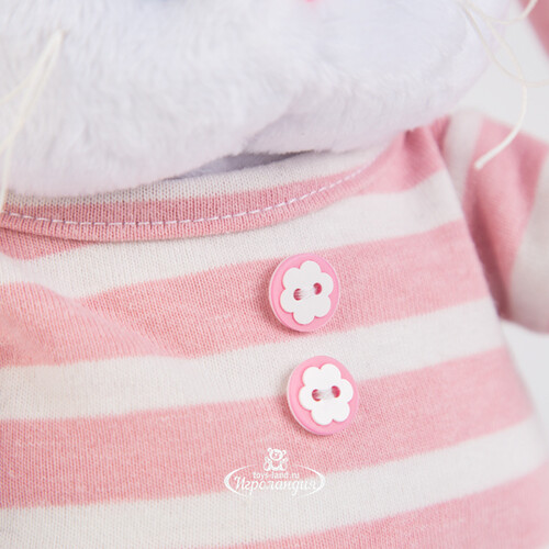 Мягкая игрушка Кошечка Лили Baby в полосатой пижамке 20 см Budi Basa