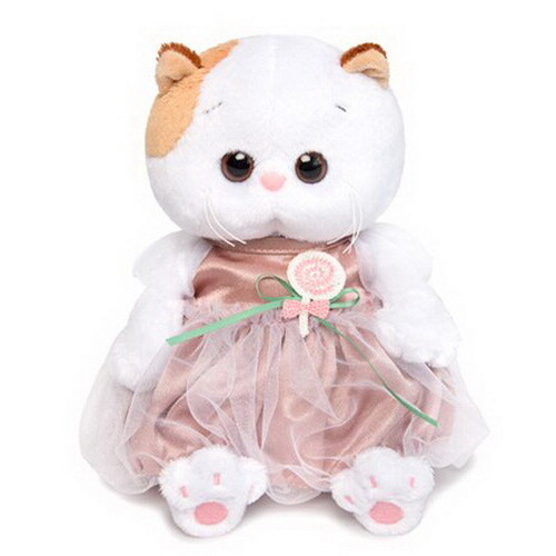 Мягкая игрушка Кошечка Лили Baby в платье с леденцом 20 см Budi Basa