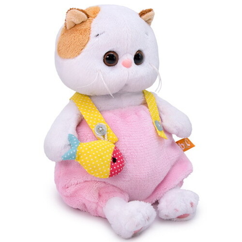 Мягкая игрушка Кошечка Лили Baby в меховом комбинезоне 20 см Budi Basa