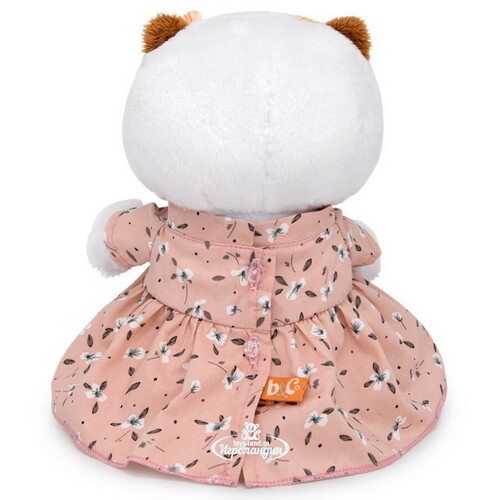Мягкая игрушка Кошечка Лили Baby в нежно-розовом платье с бантом 20 см Budi Basa