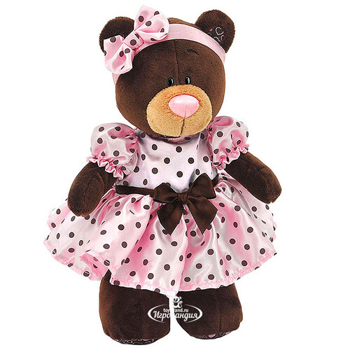 Мягкая игрушка Медведь Milk в летнем платье 20 см, Orange Choco&Milk Orange Toys