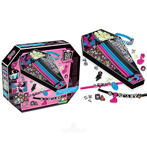 Набор для создания браслетов "Monster High" с подвесками и буквами Canal Toys