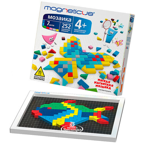 Магнитная мозаика с игровым полем, 252 элемента Magneticus