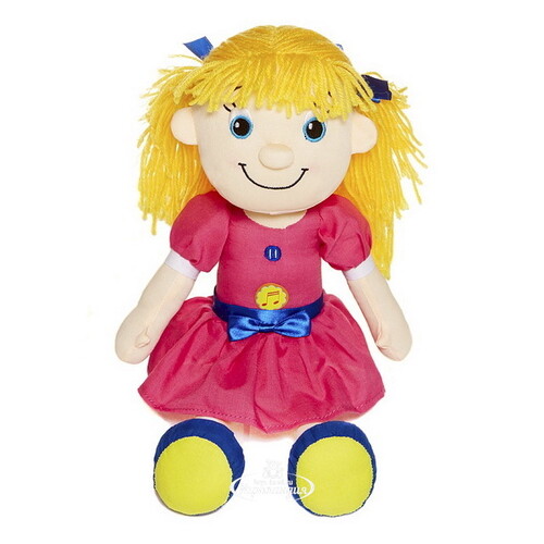 Мягкая кукла Аделина 25 см озвученная Maxitoys