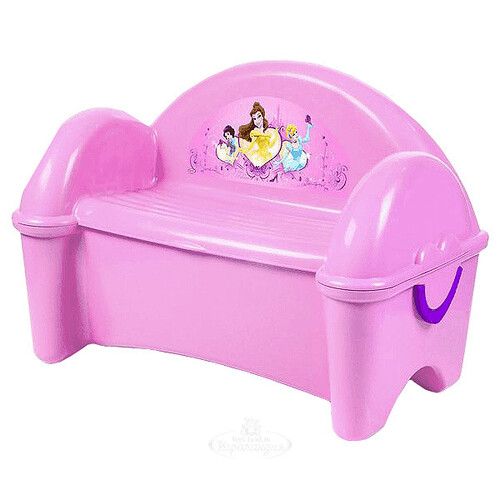 Диван-ящик для игрушек, розовый, 77х47х55 см Marian Plast