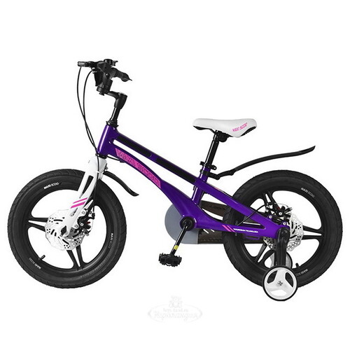 Двухколесный велосипед Maxiscoo Ultrasonic Delux 16" лиловый Maxiscoo