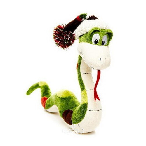 Мягкая игрушка Змей Джекки в шапке 25 см MAXITOYS