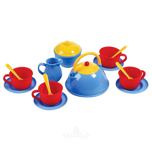 Набор посуды для чая 15 предметов в сетке PlayGo