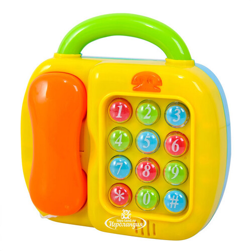 Развивающая игрушка Телефон и Пианино, двусторонняя, 20 см PlayGo