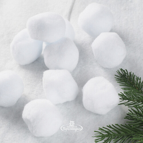 Искусственные снежки Magic Snow 6 см, 10 шт Peha
