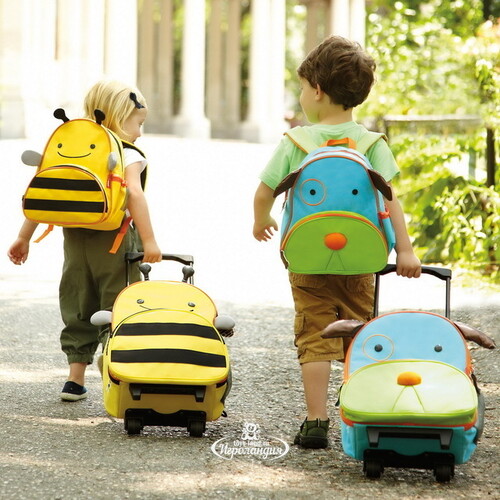 Детский чемодан на колесиках Пчела Бруклин 32*46 см Skip Hop