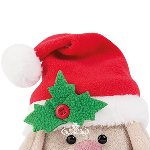 Мягкая игрушка Зайка Ми в рождественском колпачке и шарфе 15 см коллекция Малыши Budi Basa