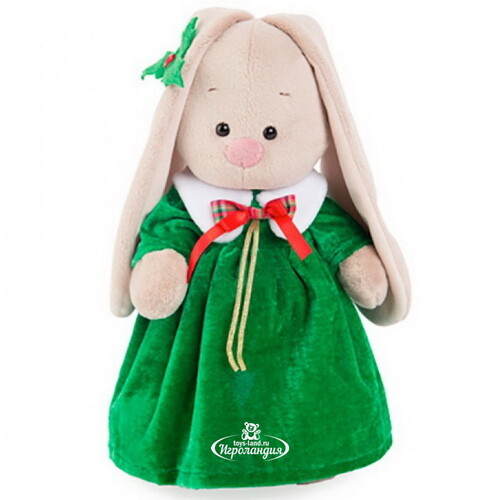 Мягкая игрушка Зайка Ми в рождественском платье 25 см коллекция Город Budi Basa