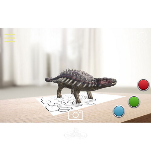 Оживающая раскраска - игра "Динозавры" Unibora