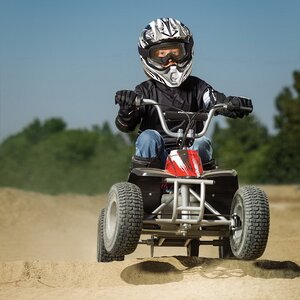 Детский электроквадроцикл Dirt Quad, черный Razor фото 8