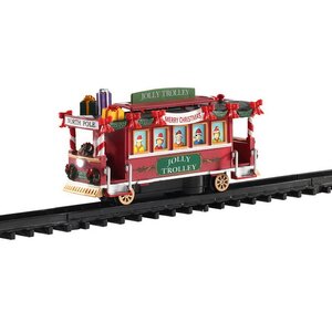 Железная дорога Lemax - Красочный трамвай Каддингтона 16*8 см, музыка, движение, подсветка, батарейки Lemax фото 1