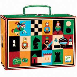 Настольная игра Шахматы и Шашки в чемоданчике Djeco фото 1