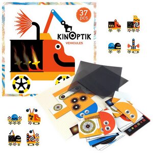 Магнитный пазл-игра Kinoptik Колеса, 37 элементов Djeco фото 1