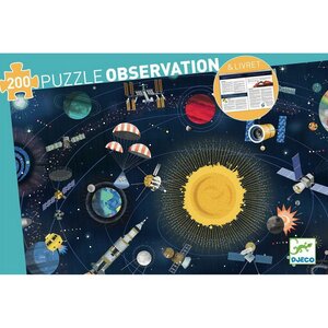 Пазл-игра на наблюдательность Пазл Космос, 200 элементов Djeco фото 2