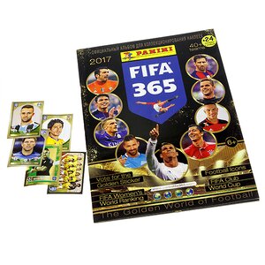 Альбом для наклеек "FIFA365 - 2017", 24 наклейки Panini фото 1